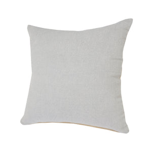 20" X 20" Light Gray And Micro Chip Gray 100% Cotton Zippered Pillow