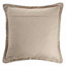 24" X 24" Twilight Blue 100% Cotton Zippered Pillow