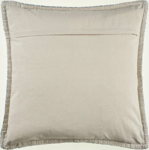 24" X 24" Twilight Blue 100% Cotton Zippered Pillow