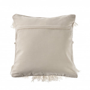 20" Ivory Throw Pillow