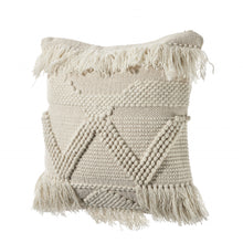 20" Ivory Throw Pillow