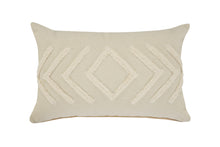 20" X 20" Birch And White 100% Cotton Geometric Zippered Pillow