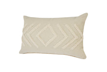 20" X 20" Birch And White 100% Cotton Geometric Zippered Pillow