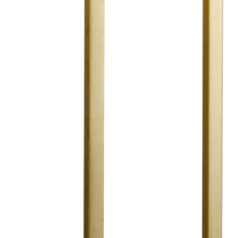 28" Brass Metal Table Lamp With White Shade