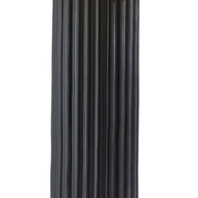 29" Black Ceramic Cylinder Table Lamp With Beige Drum Shade