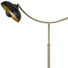 66" Bronze Adjustable Arc Floor Lamp With Bronze Dome Shade