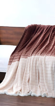 70" X 60" Blush Knitted Polyester Plush Throw Blanket