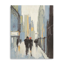 20" x 16" Watercolor Walk in the City Canvas Wall Art - Buy JJ's Stuff