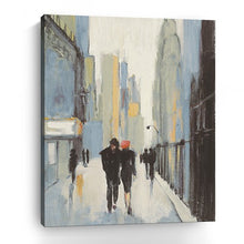 20" x 16" Watercolor Walk in the City Canvas Wall Art - Buy JJ's Stuff