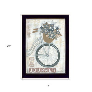 Journey Black Framed Print Wall Art