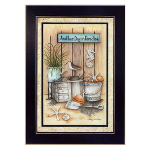 Another Day In Paradise 1 Black Framed Print Wall Art - Buy JJ's Stuff