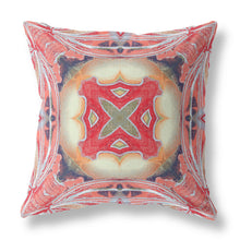 18” Peach Red Geo Tribal Suede Throw Pillow - Buy JJ's Stuff