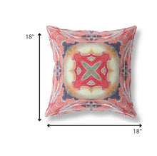 18” Peach Red Geo Tribal Suede Throw Pillow - Buy JJ's Stuff