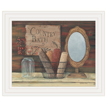 Country Bath 6 White Framed Print Wall Art - Buy JJ's Stuff