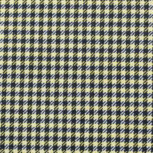 12" X 20" Black And Yellow Houndstooth Zippered Handmade Polyester Lumbar Pillow Cover